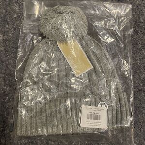 Gray Michael Kors Women’s Beanie with Pom - NWT